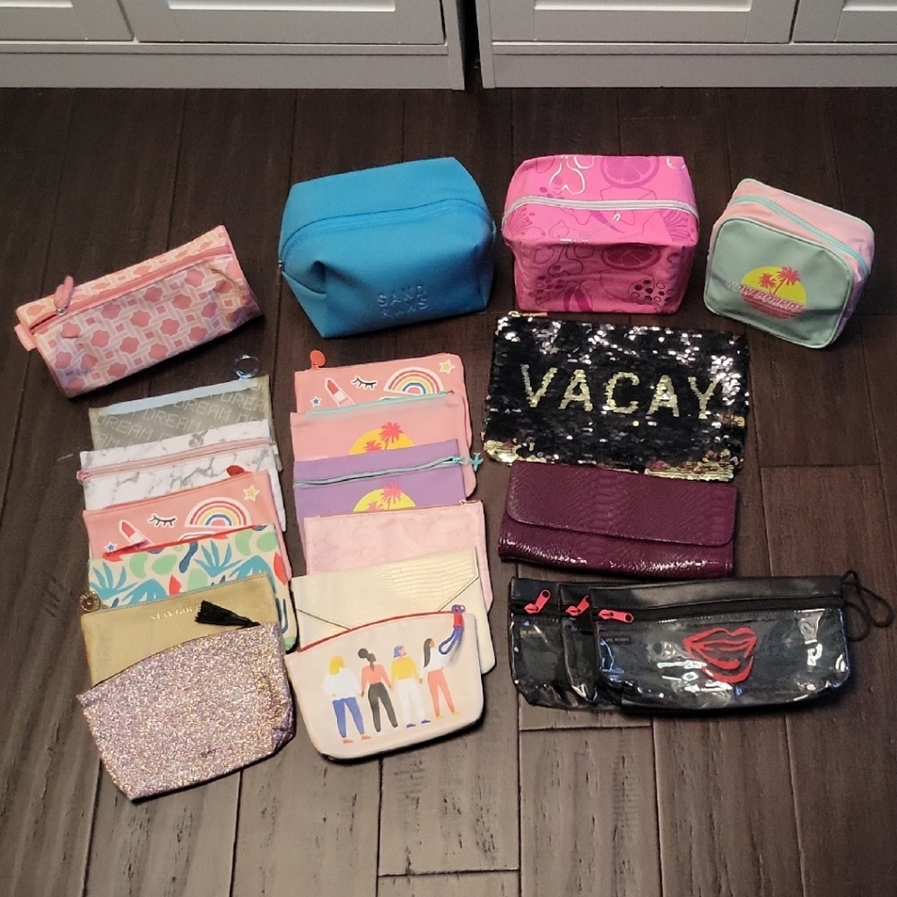 Ipsy Multicolor Cosmetic Bags Collection